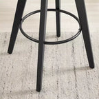 Art Leon Lot de 2 tabourets de bar pivotants rembourrés en similicuir avec structure en bois massif