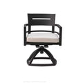 Outdoor Aluminum Swivel Rocker Chairs, 2-Piece Patio Bistro Set with Sunbrella Fabric Cushions