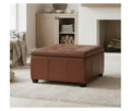 Christopher Knight Home Michiko Modern Wooden Faux Leather Upholstered Storage Ottoman