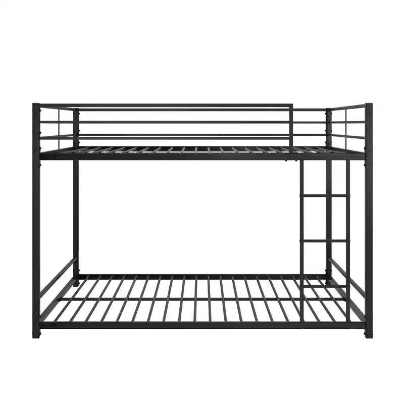 MAYEERTY Lit superposé double en métal avec barrières de sécurité, robuste et compact pour chambre à coucher