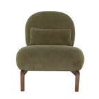 Fauteuil d'appoint rembourré moderne et mignon, chaise de lecture confortable sans accoudoirs pour salon, chambre, appartement ou balcon - Panipeachy