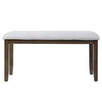 TUYOHW 38 Banc ottoman moderne rembourré pour entrée avec pieds en bois, tabouret polyvalent pour salon, chambre, couloir