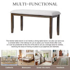 TUYOHW 38 Banc ottoman moderne rembourré pour entrée avec pieds en bois, tabouret polyvalent pour salon, chambre, couloir