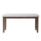 TUYOHW 38 Banc ottoman moderne rembourré pour entrée avec pieds en bois, tabouret polyvalent pour salon, chambre, couloir