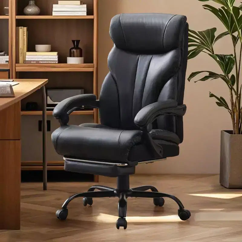 Chaise de bureau COZONY grande taille, capacité 225 kg, accoudoirs réglables et inclinaison, chaise d'ordinateur de direction ergonomique