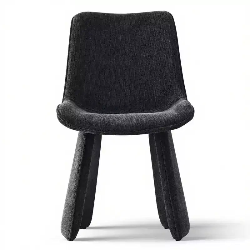 Lot de 6 chaises de salle à manger modernes entièrement rembourrées avec silhouette sculpturale, chaises d'appoint sans accoudoirs rembourrées douces pour salle à manger ou cuisine-Panipeachy