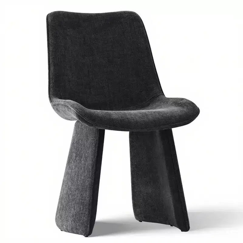 Lot de 6 chaises de salle à manger modernes entièrement rembourrées avec silhouette sculpturale, chaises d'appoint sans accoudoirs rembourrées douces pour salle à manger ou cuisine-Panipeachy