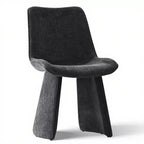 Lot de 6 chaises de salle à manger modernes entièrement rembourrées avec silhouette sculpturale, chaises d'appoint sans accoudoirs rembourrées douces pour salle à manger ou cuisine-Panipeachy