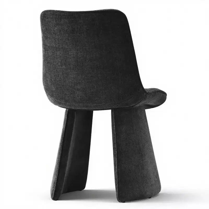 Lot de 6 chaises de salle à manger modernes entièrement rembourrées avec silhouette sculpturale, chaises d'appoint sans accoudoirs rembourrées douces pour salle à manger ou cuisine-Panipeachy