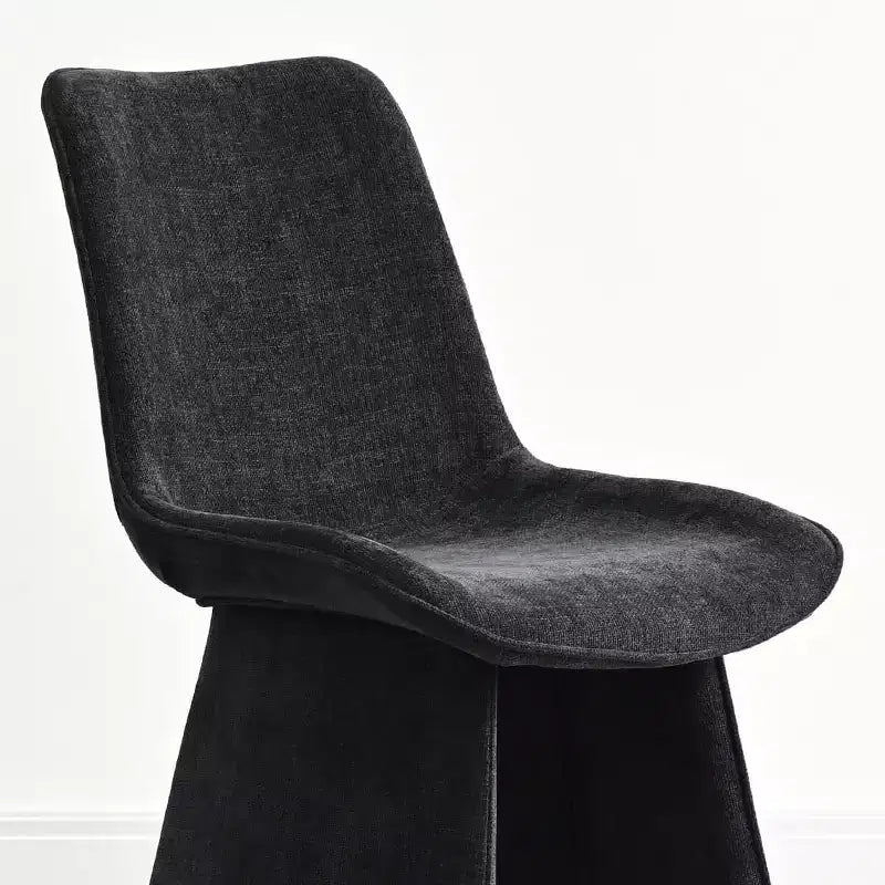 Lot de 6 chaises de salle à manger modernes entièrement rembourrées avec silhouette sculpturale, chaises d'appoint sans accoudoirs rembourrées douces pour salle à manger ou cuisine-Panipeachy