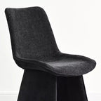 Lot de 6 chaises de salle à manger modernes entièrement rembourrées avec silhouette sculpturale, chaises d'appoint sans accoudoirs rembourrées douces pour salle à manger ou cuisine-Panipeachy