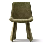 Lot de 6 chaises de salle à manger modernes entièrement rembourrées avec silhouette sculpturale, chaises d'appoint sans accoudoirs rembourrées douces pour salle à manger ou cuisine-Panipeachy
