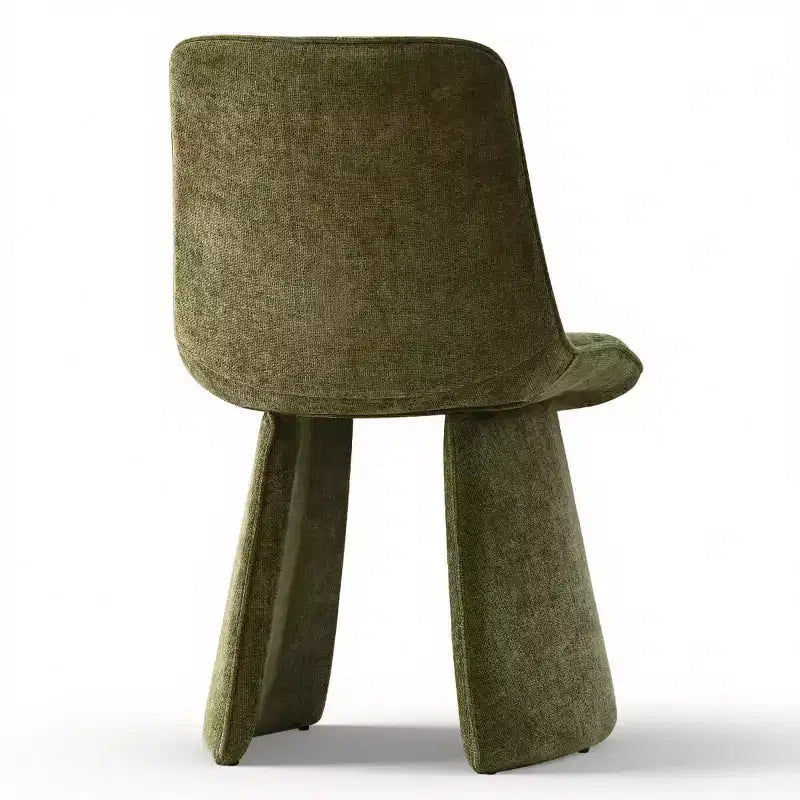 Lot de 6 chaises de salle à manger modernes entièrement rembourrées avec silhouette sculpturale, chaises d'appoint sans accoudoirs rembourrées douces pour salle à manger ou cuisine-Panipeachy
