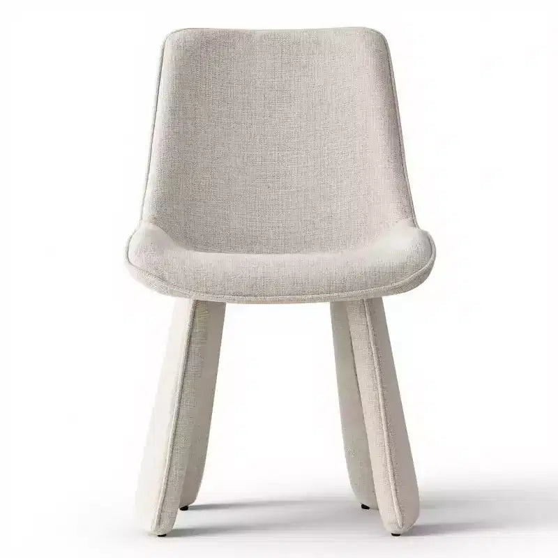 Lot de 6 chaises de salle à manger modernes entièrement rembourrées avec silhouette sculpturale, chaises d'appoint sans accoudoirs rembourrées douces pour salle à manger ou cuisine-Panipeachy