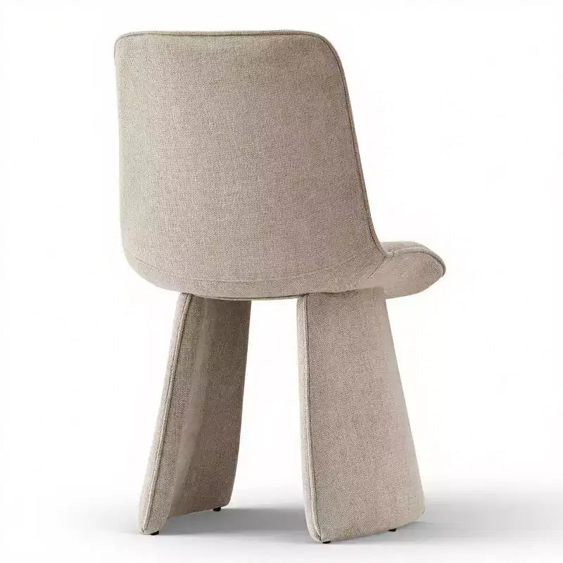 Lot de 6 chaises de salle à manger modernes entièrement rembourrées avec silhouette sculpturale, chaises d'appoint sans accoudoirs rembourrées douces pour salle à manger ou cuisine-Panipeachy