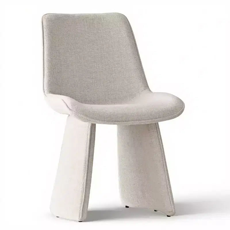 Lot de 6 chaises de salle à manger modernes entièrement rembourrées avec silhouette sculpturale, chaises d'appoint sans accoudoirs rembourrées douces pour salle à manger ou cuisine-Panipeachy