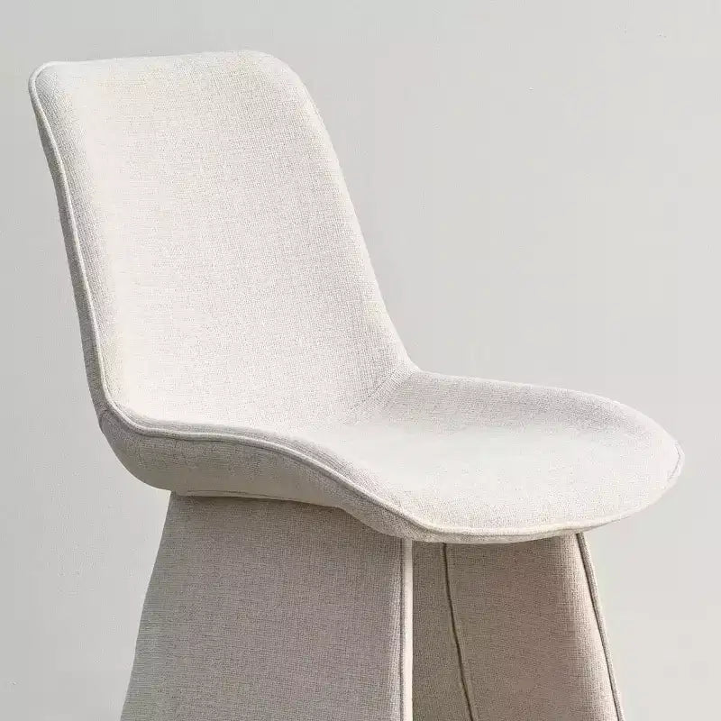 Lot de 6 chaises de salle à manger modernes entièrement rembourrées avec silhouette sculpturale, chaises d'appoint sans accoudoirs rembourrées douces pour salle à manger ou cuisine-Panipeachy