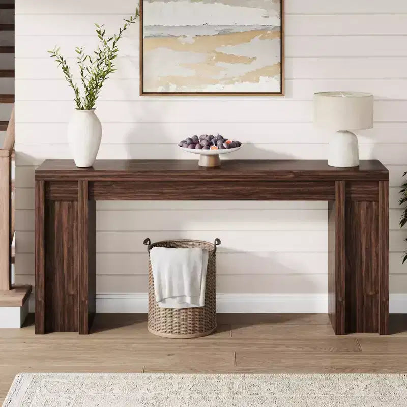COZONY Table Console Extra Longue 70, Table de Canapé en Bois pour Entrée, Foyer, Couloir & Derrière le Canapé