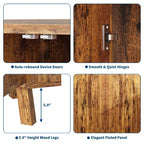 Meuble d'angle cannelé, Armoire de salle de bain autoportante avec étagère réglable, Meuble de rangement étroit pour cuisine, salon et salle de bain