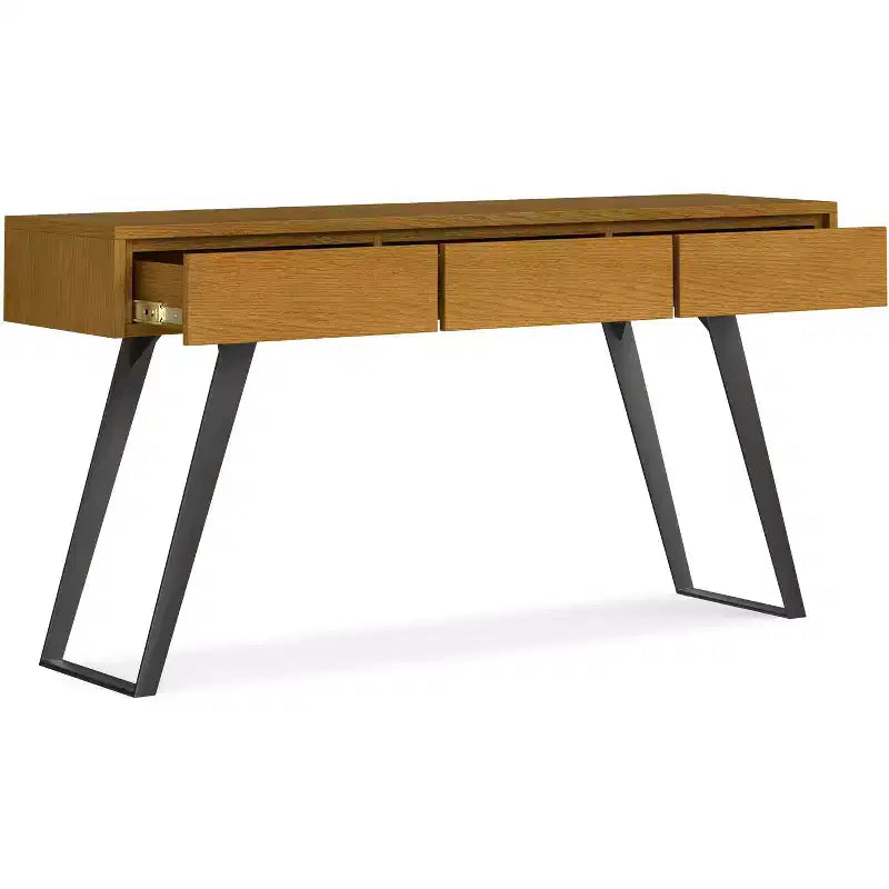 Mitchell, table console/dressoir moderne de style industriel, 152 cm de large