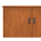 Tierney BUFFET en BOIS MASSIF de 50 pouces de large, rectangulaire, moderne du milieu du siècle, avec 3 portes