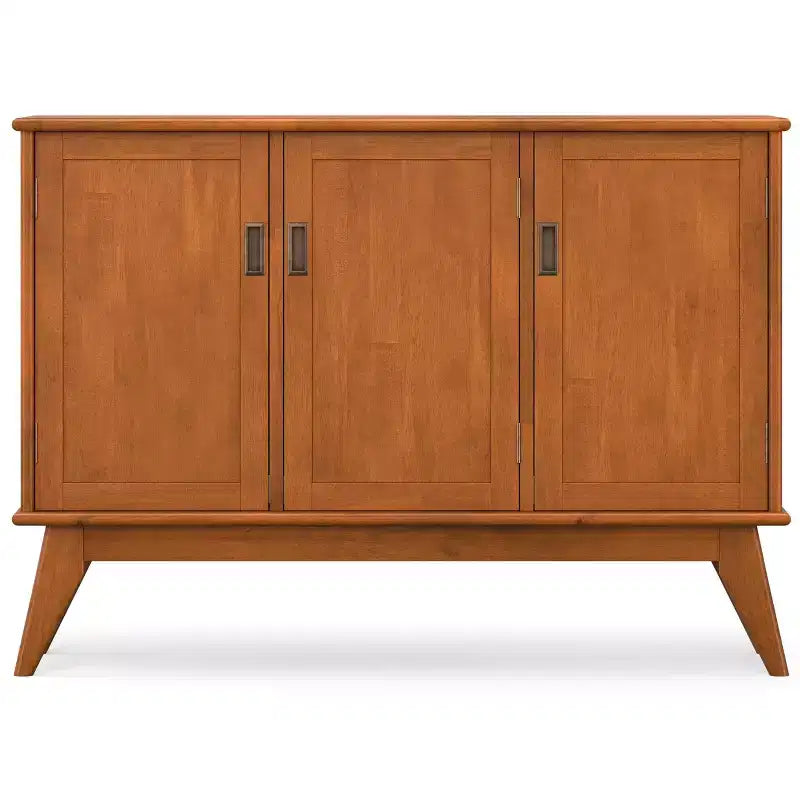 Tierney BUFFET en BOIS MASSIF de 50 pouces de large, rectangulaire, moderne du milieu du siècle, avec 3 portes