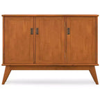 Tierney BUFFET en BOIS MASSIF de 50 pouces de large, rectangulaire, moderne du milieu du siècle, avec 3 portes