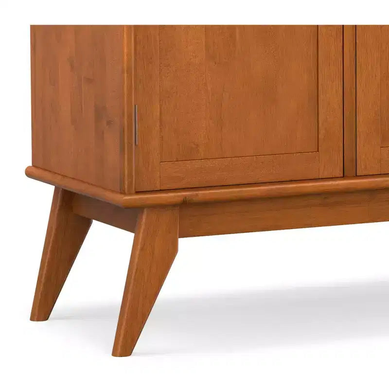 Tierney BUFFET en BOIS MASSIF de 50 pouces de large, rectangulaire, moderne du milieu du siècle, avec 3 portes