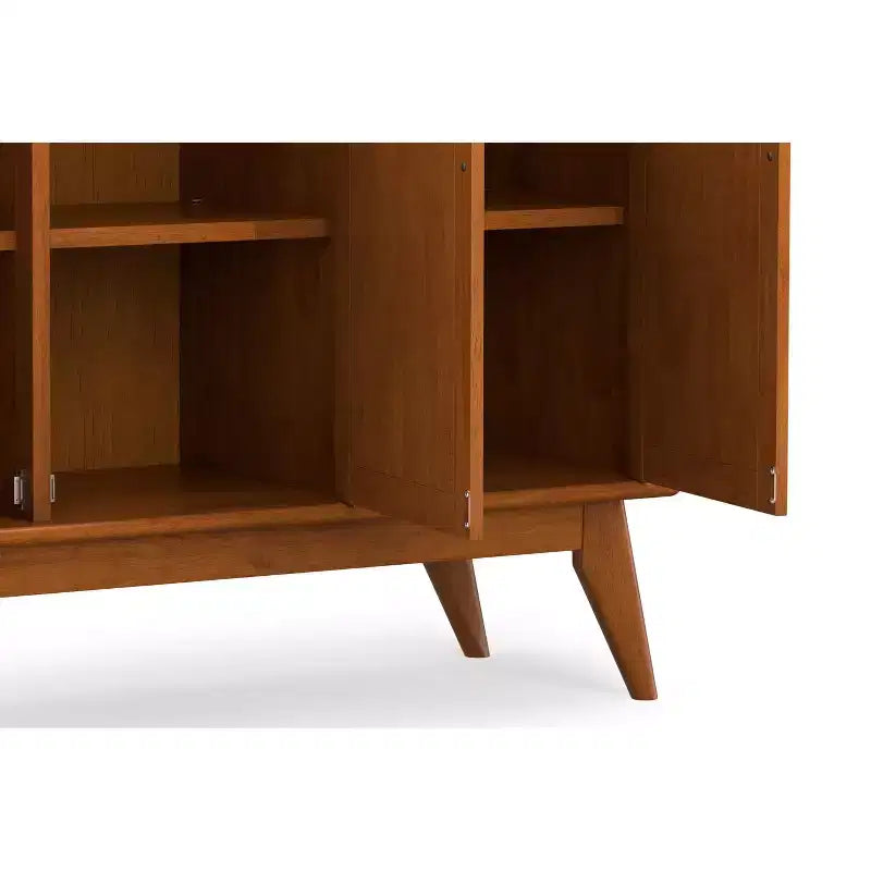 Tierney BUFFET en BOIS MASSIF de 50 pouces de large, rectangulaire, moderne du milieu du siècle, avec 3 portes