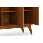 Tierney BUFFET en BOIS MASSIF de 50 pouces de large, rectangulaire, moderne du milieu du siècle, avec 3 portes