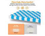 Matelas hybride Queen 14 po en boîte avec mousse mémoire en gel, sensation moyenne, soulagement de la pression, doux pour la peau, isolation des mouvements, certifié CertiPUR-US