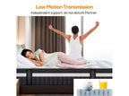 Matelas hybride Queen 14 po en boîte avec mousse mémoire en gel, sensation moyenne, soulagement de la pression, doux pour la peau, isolation des mouvements, certifié CertiPUR-US
