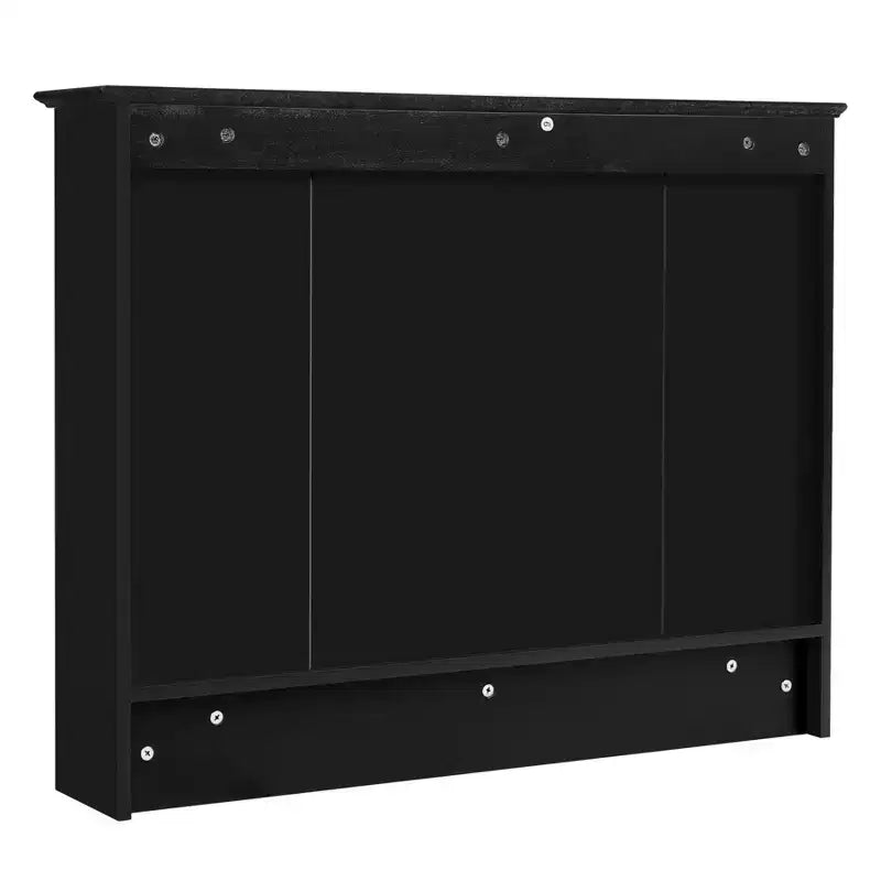 Meuble haut de salle de bain de 91 cm, armoire à pharmacie murale avec porte-serviettes et étagères ouvertes, meuble de rangement mural flottant au-dessus des toilettes pour la salle de bain