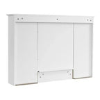 Meuble haut de salle de bain de 104 cm, armoire à pharmacie murale avec porte-serviettes et étagères ouvertes, meuble de rangement suspendu au-dessus des toilettes pour salle de bain