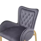 Tabourets de bar de luxe en velours TUYOHW 28H, lot de 2, tabourets de bar élégants avec pieds et repose-pieds dorés, fauteuil haut pour îlot de cuisine, capacité de 120 kg