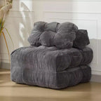 COZONY Folding Sofa Bed 2-Pack - Single Convertible Sleeper Chair with Pillow, Ergonomic Support, Portable, Machine Washable Cover, Gray