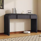TUYOHW Table Console Minimaliste Moderne 55 pouces avec 2 Tiroirs de Rangement, Table d'Entrée pour Salon, Couloir
