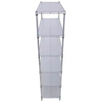 Étagère métallique VIYET à 6 niveaux 6000 lb, certifiée NSF, rayonnage de rangement robuste et réglable avec roulettes et tapis d'étagère (Chrome)