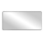 Miroir de courtoisie noir SUMERAIN, 60x28 Miroir de salle de bain avec verre facile à nettoyer pour maisons modernes