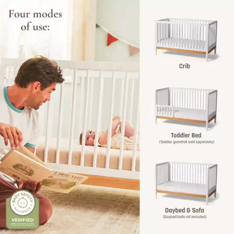 Lit de bébé convertible 4-en-1 Clover de Little Seeds