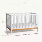 Lit de bébé convertible 4-en-1 Clover de Little Seeds