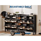 Meuble à chaussures Acekool avec 4 tiroirs basculants, organisateur d'entrée mince avec séparateurs réglables, pour couloir ou chambre à coucher