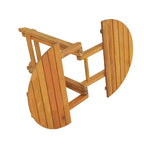 JVNOXK Table d'appoint moderne pliable et réglable (45-70 cm) en palissandre (finition teck), adaptée comme plateau de canapé, table de chevet