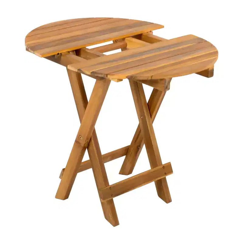 JVNOXK Table d'appoint moderne pliable et réglable (45-70 cm) en palissandre (finition teck), adaptée comme plateau de canapé, table de chevet