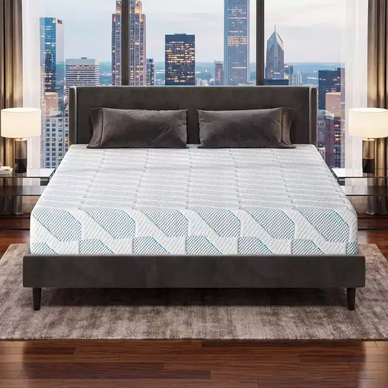 EHMKNP Matelas de 5 pouces pour lits jumeaux/jumeaux XL/doubles pour adultes adolescents célibataires, matelas en mousse à mémoire de forme rafraîchissante, housse amovible lavable, fermeté moyenne