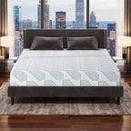 EHMKNP Matelas de 5 pouces pour lits jumeaux/jumeaux XL/doubles pour adultes adolescents célibataires, matelas en mousse à mémoire de forme rafraîchissante, housse amovible lavable, fermeté moyenne