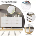 Commode en bois pour chambre à coucher, commode à tiroirs cannelée, commodes modernes en bois pour placard, organisateur de rangement de meubles de chambre à coucher