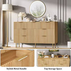 Commode en bois pour chambre à coucher, commode à tiroirs cannelée, commodes modernes en bois pour placard, organisateur de rangement de meubles de chambre à coucher