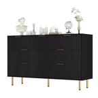 Commode en bois pour chambre à coucher, commode à tiroirs cannelée, commodes modernes en bois pour placard, organisateur de rangement de meubles de chambre à coucher