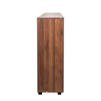 TUYOHW Armoire à chaussures en bois à 5 niveaux avec étagères réglables, range-chaussures à portes persiennes, organisateur de chaussures multi-scènes pour les espaces de vie de la maison